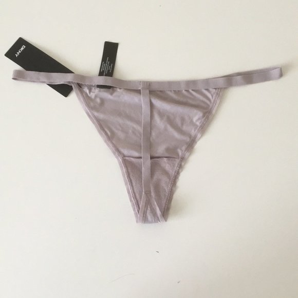 2 DKNY String Thong Blue Taupe G-string Thongs XL - Picture 11 of 14